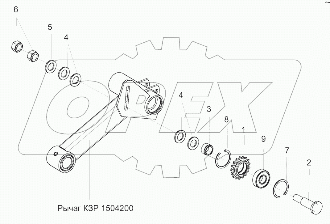  Установка звездочки КЗР 1510020