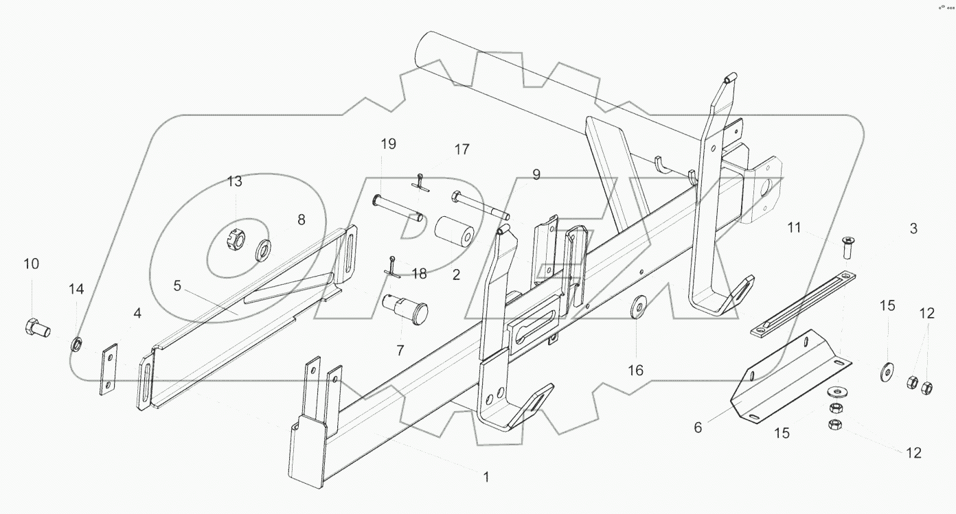 Поддержка левая КЗР 1508000А
