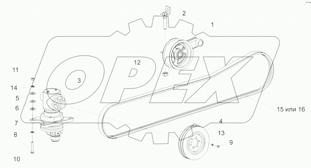  Привод режущего аппарата КЗР 1507000