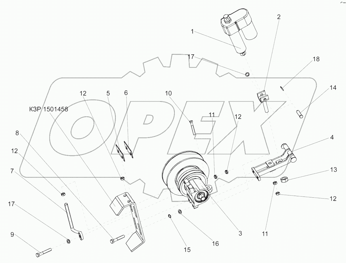  Установка электромеханизма КЗР 0700390-01