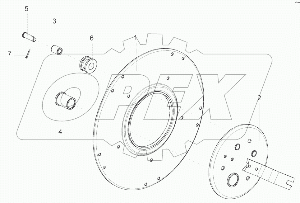  Эксцентрик левый КЗР 1573170