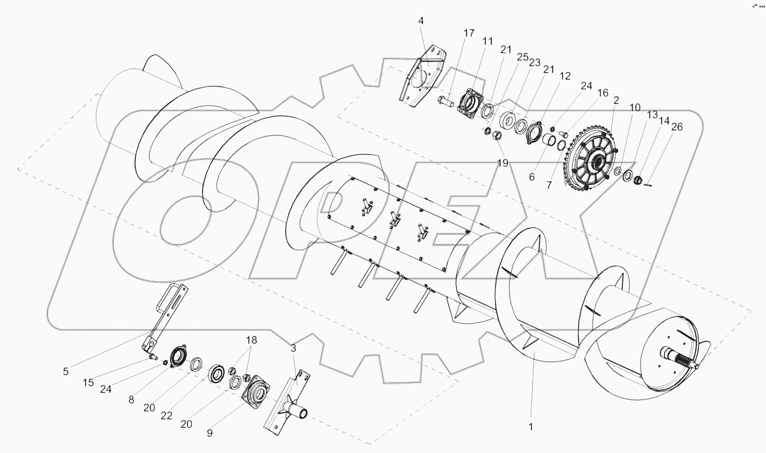  Установка шнека КЗК-12-1502000-01