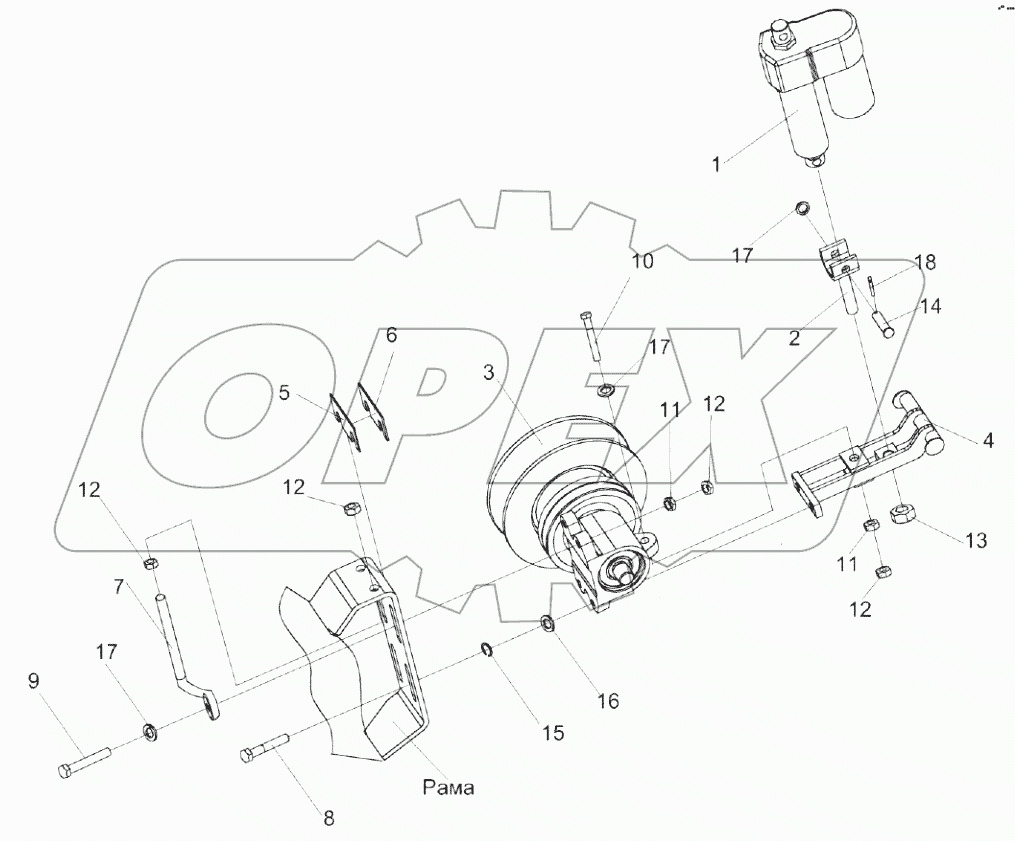  Установка электромеханизма КЗР 0700390-01