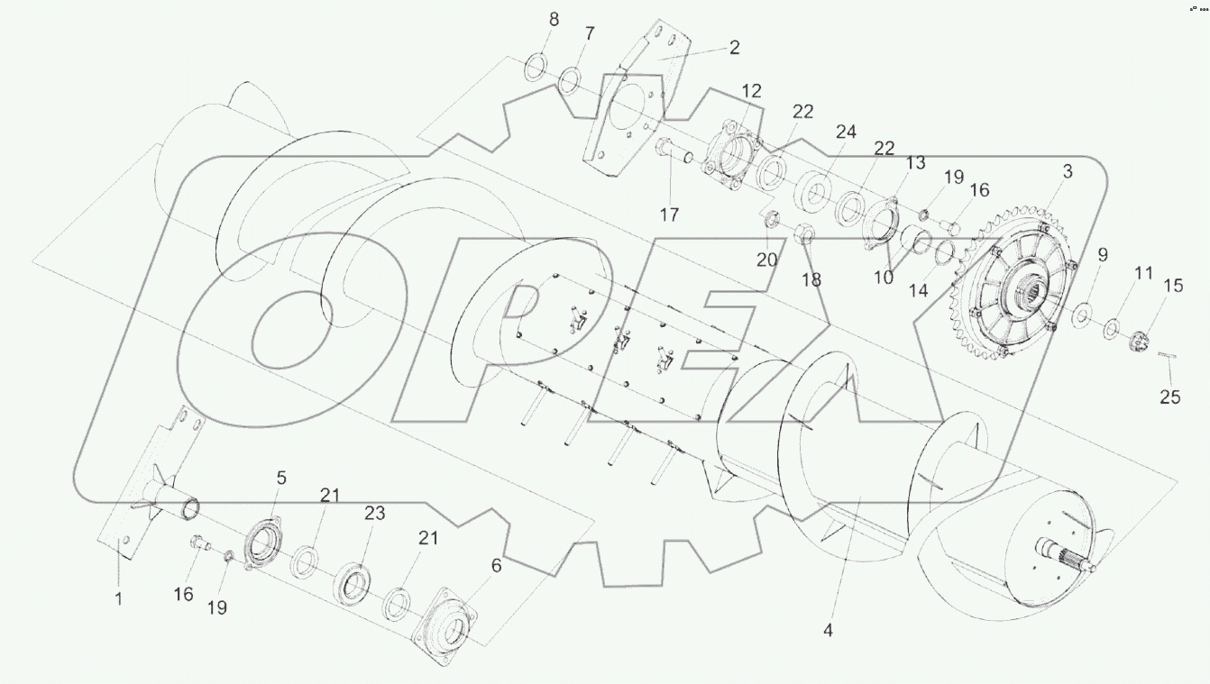  Установка шнека КЗК-12-1502000А-01