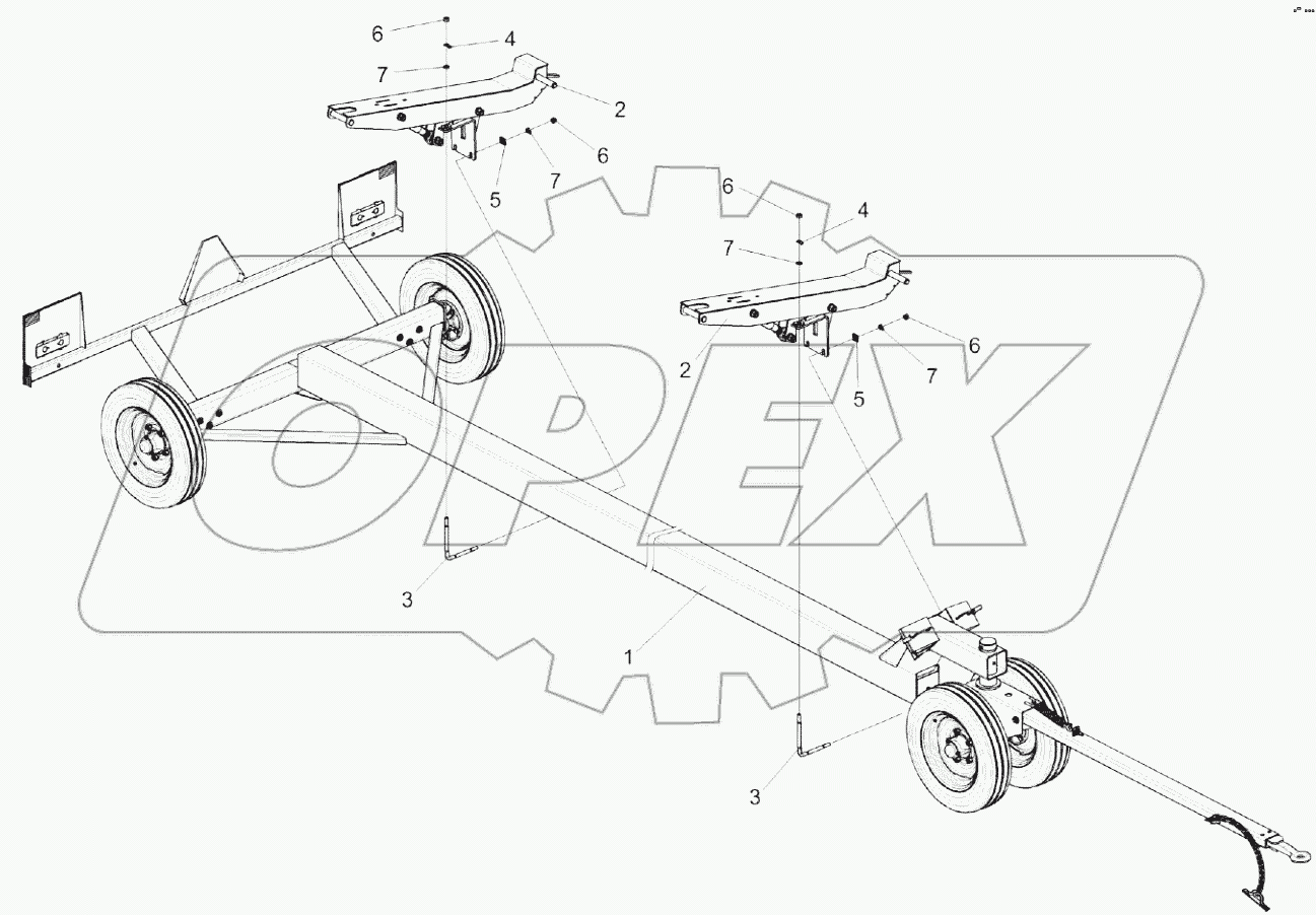  Тележка транспортная КЗК 1590000А-04