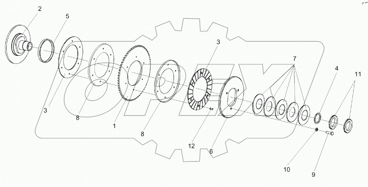  Муфта фрикционная КЗР 1503140А