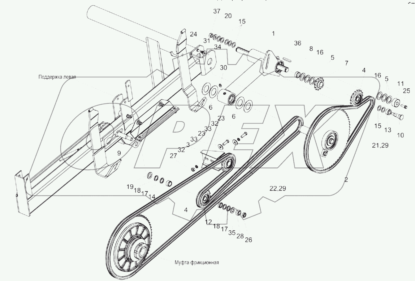  Привода мотовила