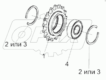  Звездочка КЗР 1510020