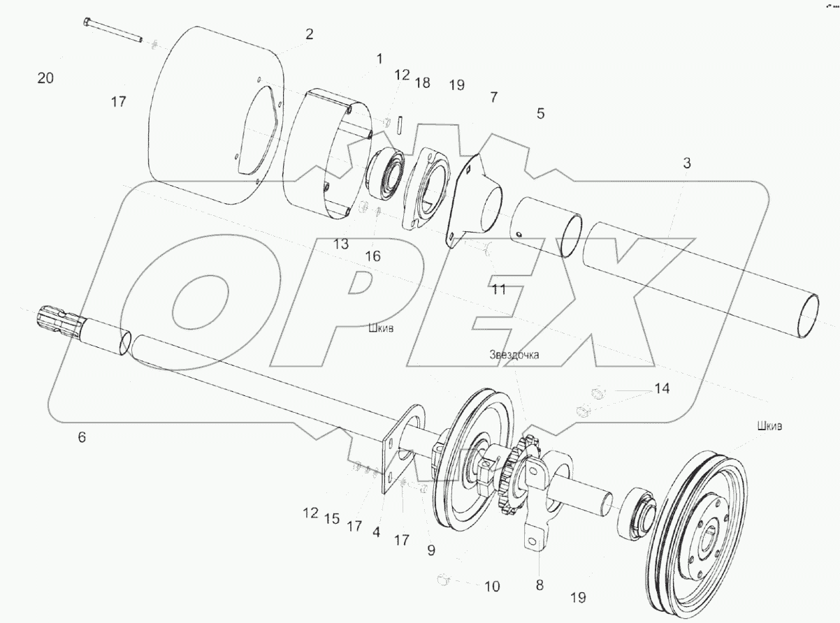  Установка вала КЗК-9-1524602Б