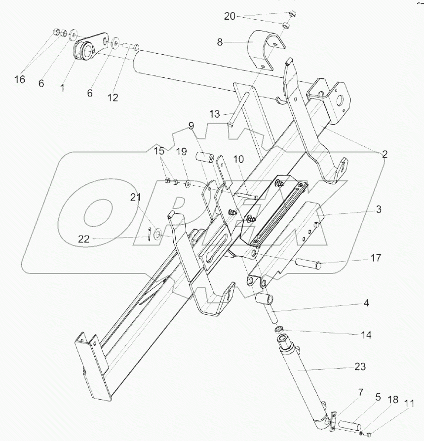 Установка поддержки левой КЗК-12-1508100