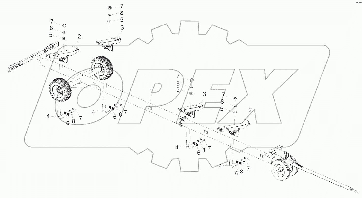  Тележка транспортная КЗК 1590000А-06
