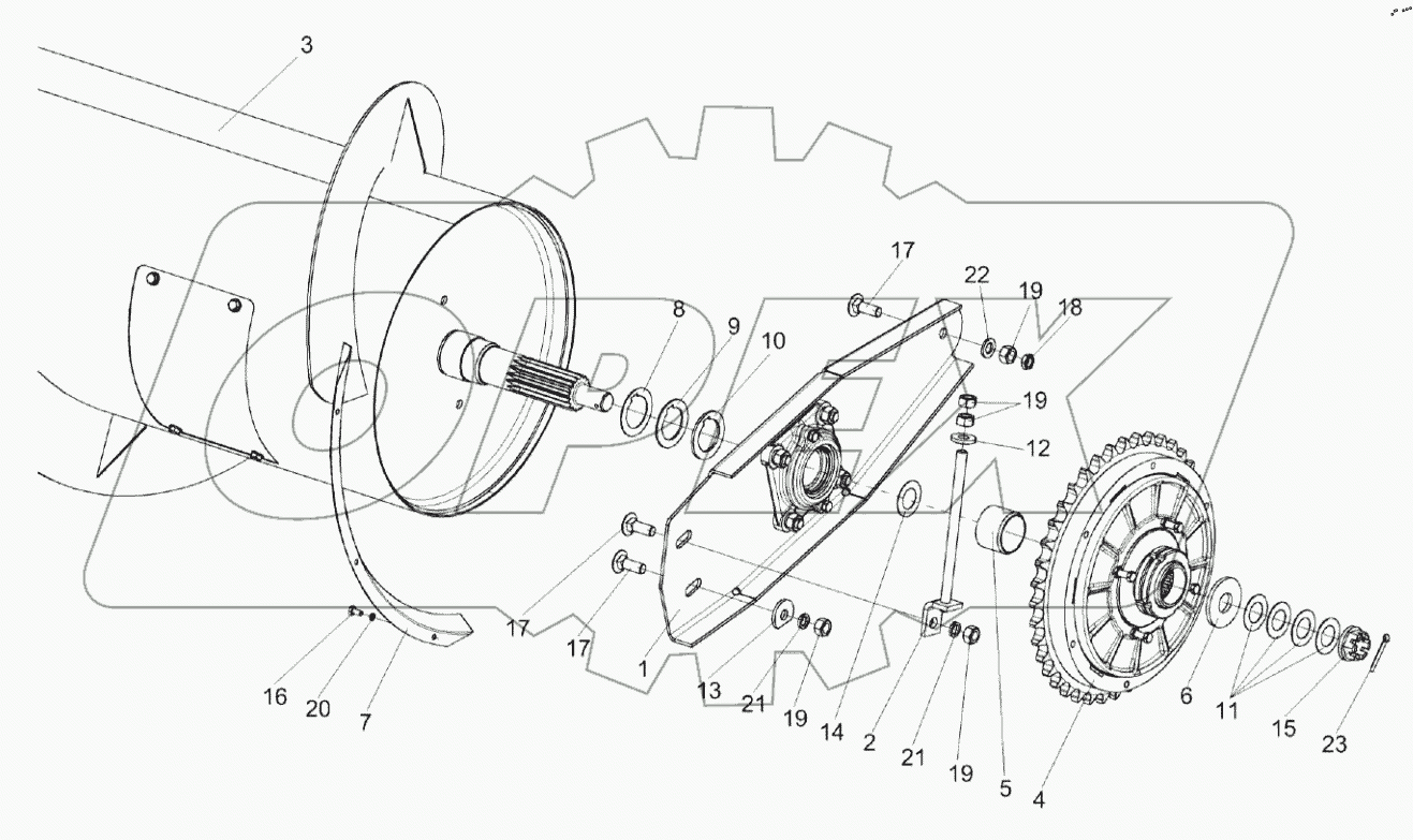  Установка шнека КЗК-9-1502000А