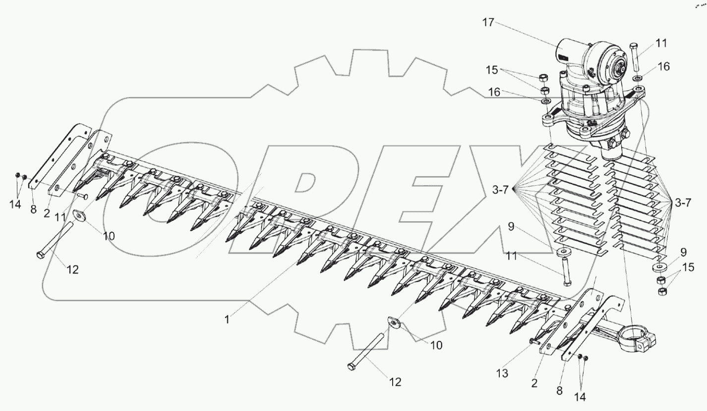  Установка аппарата режущего КЗК-9-1507000В-01