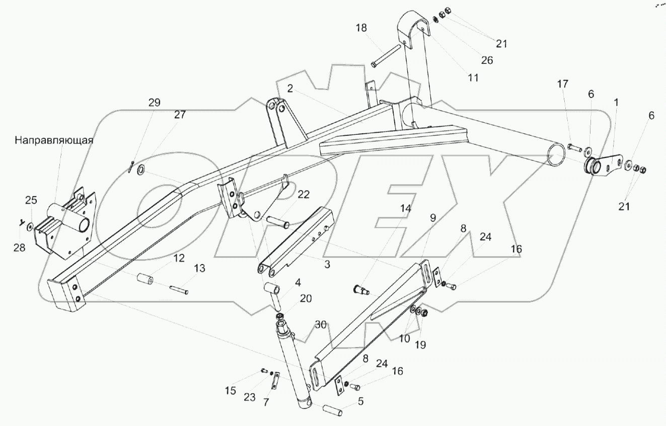  Установка поддержки правой КЗК-9-1-1509100