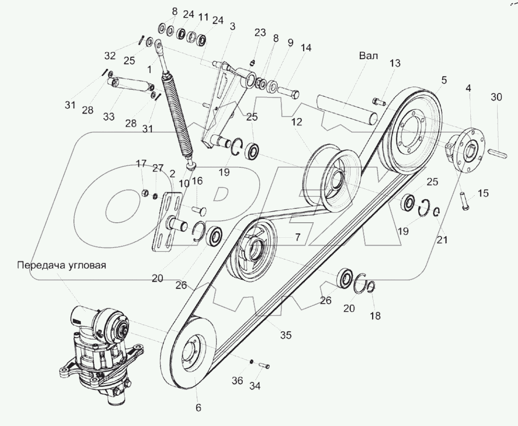  Привод режущего аппарата