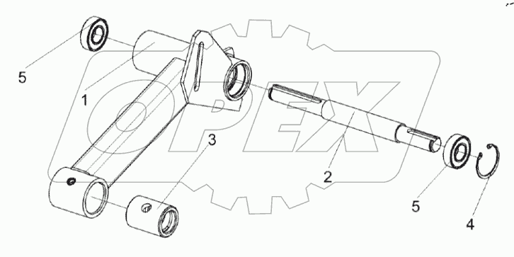  Рычаг КЗР 1504200А