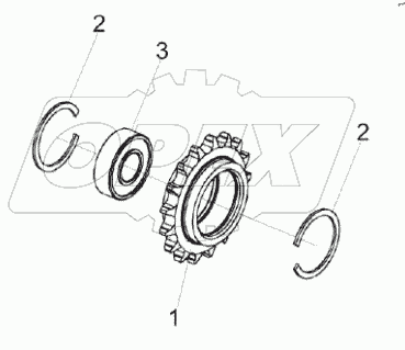  Звездочка КЗР 1510020