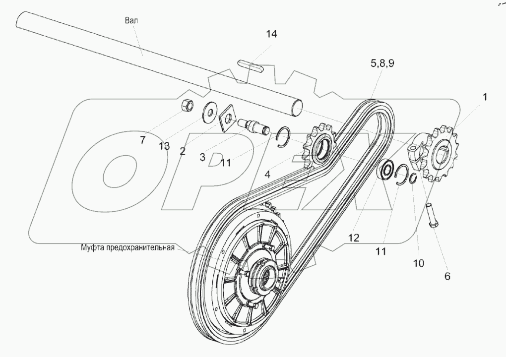 Привод шнека