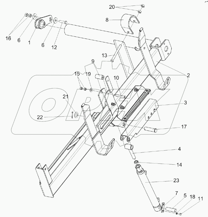 Установка поддержки левой КЗК-12-1508100