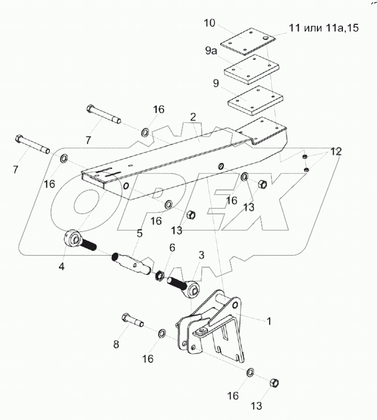  Ложемент КЗК-9-2-1595000А
