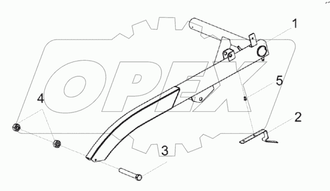  Поддержка левая КЗК-1492-1508000А