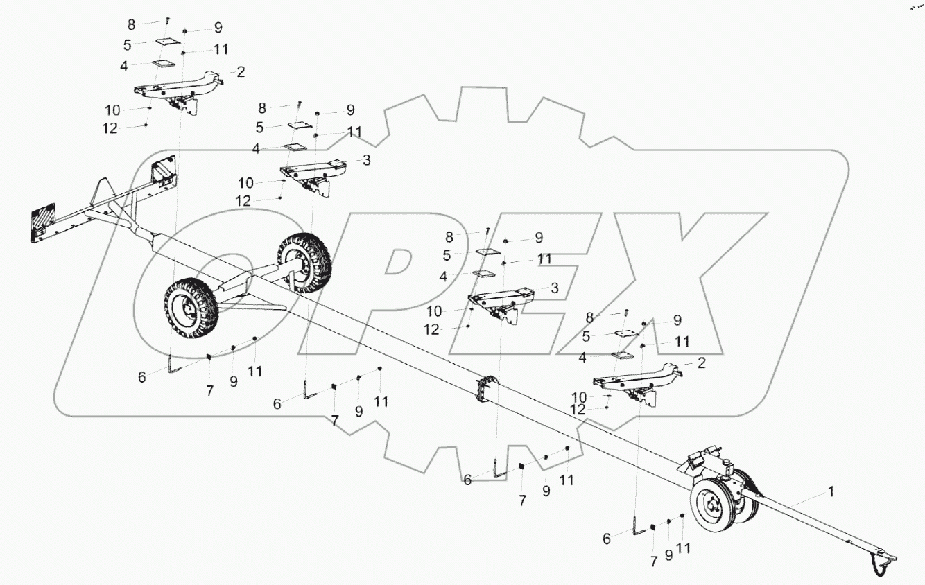  Тележка КЗК-9-3-1590000