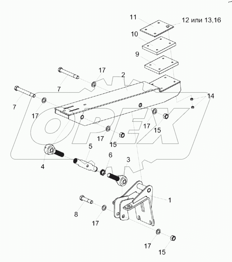  Ложемент КЗК-9-2-1595000А