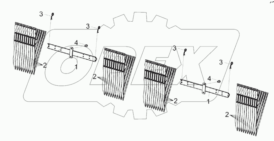  Установка стеблеподъемников КЗК-9-3-1519000