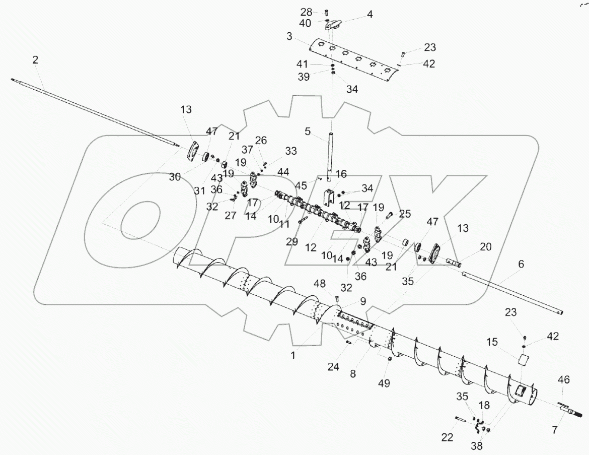  Шнек КЗК-1492-2502100