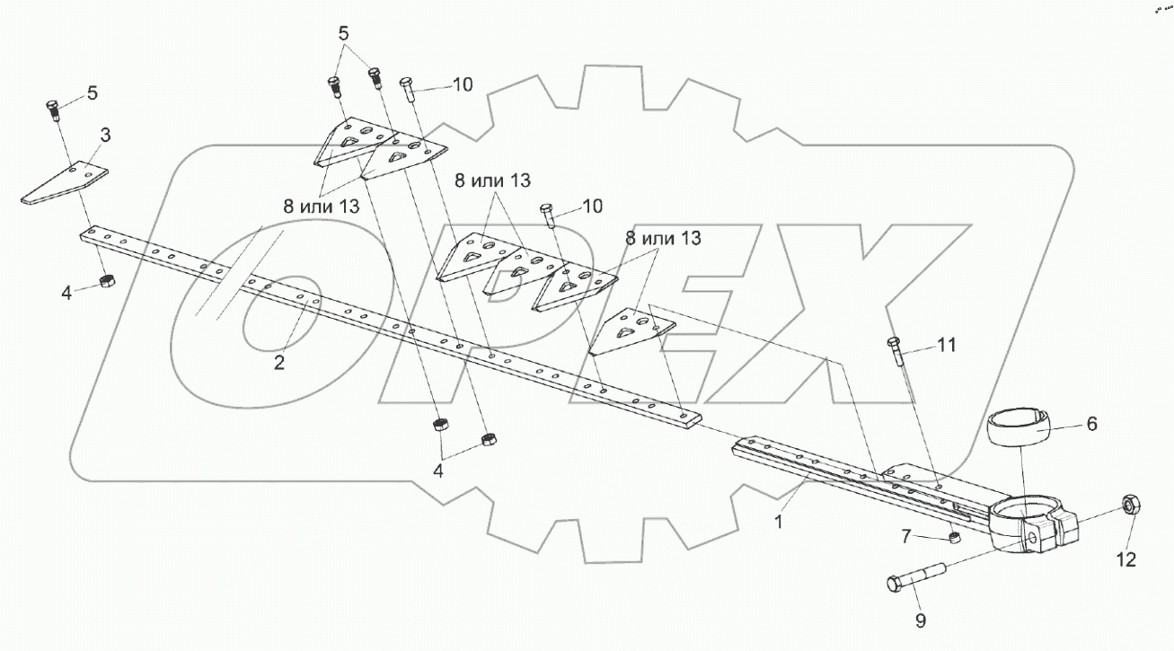 Нож КЗК-1492-1507010