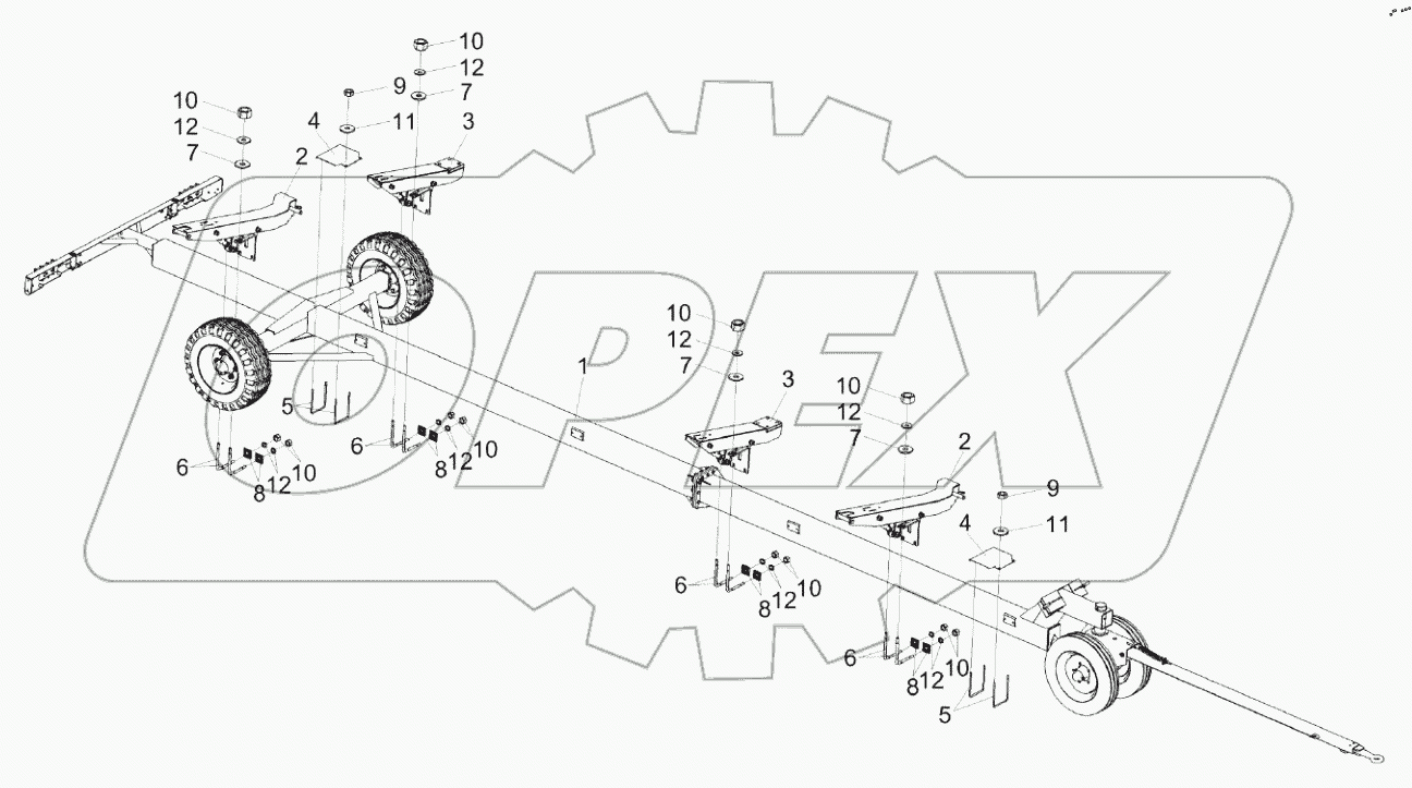  Тележка транспортная КЗК 1590000А-07