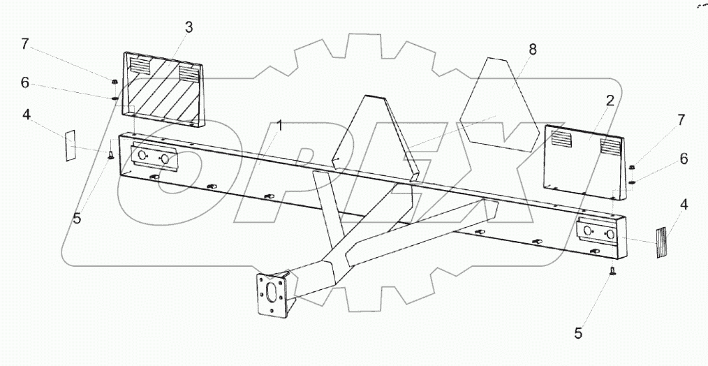  Балка габаритная КЗК 1592300А