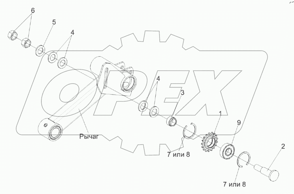  Установка звездочки КЗР 1510020