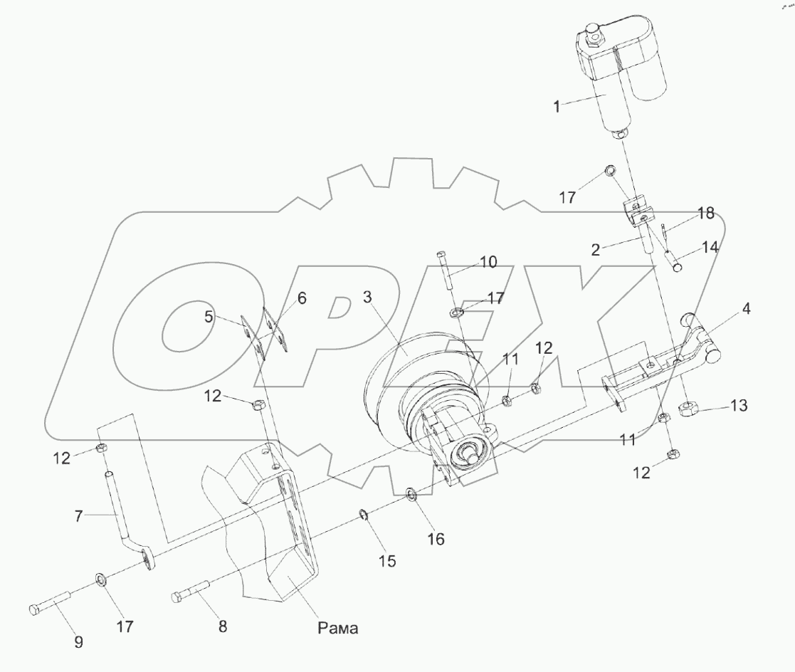  Установка электромеханизма КЗР 0700390-01