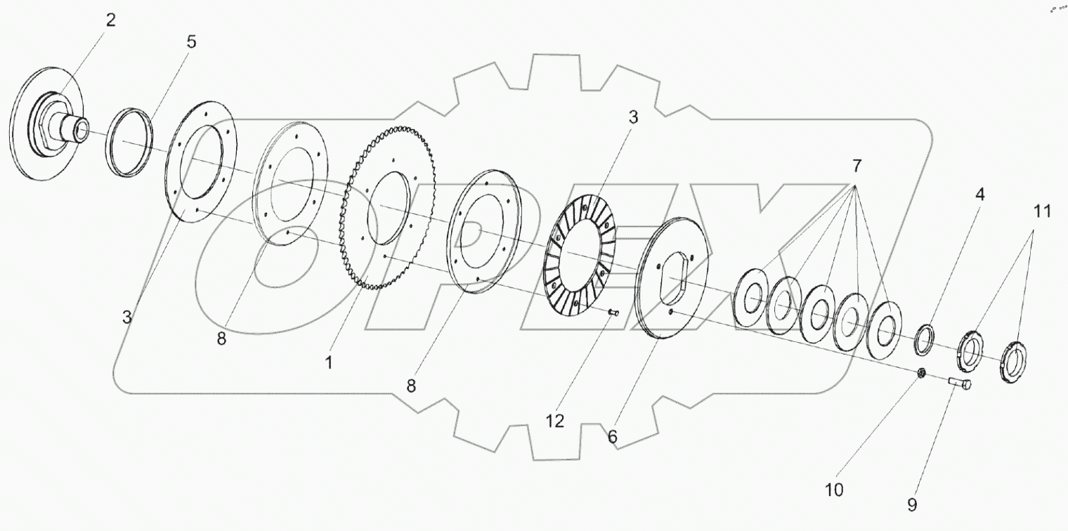  Муфта фрикционная КЗР 1503140А