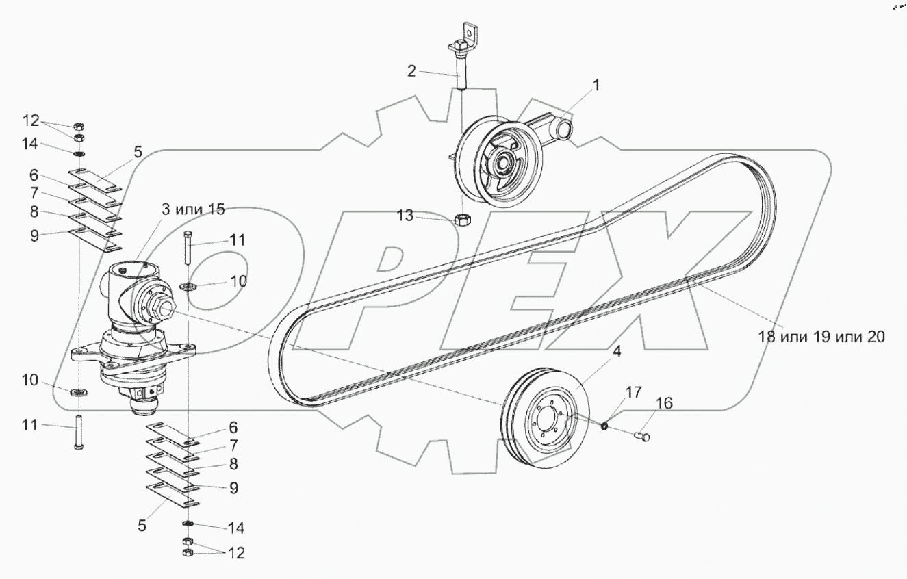  Привод режущего аппарата КЗР 1507000