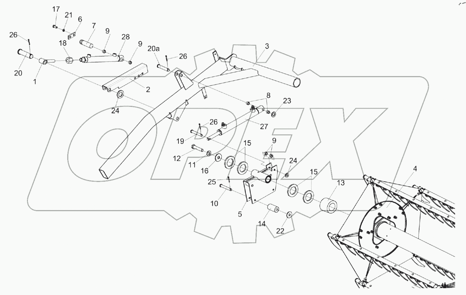  Установка мотовила КЗК-12-1573600