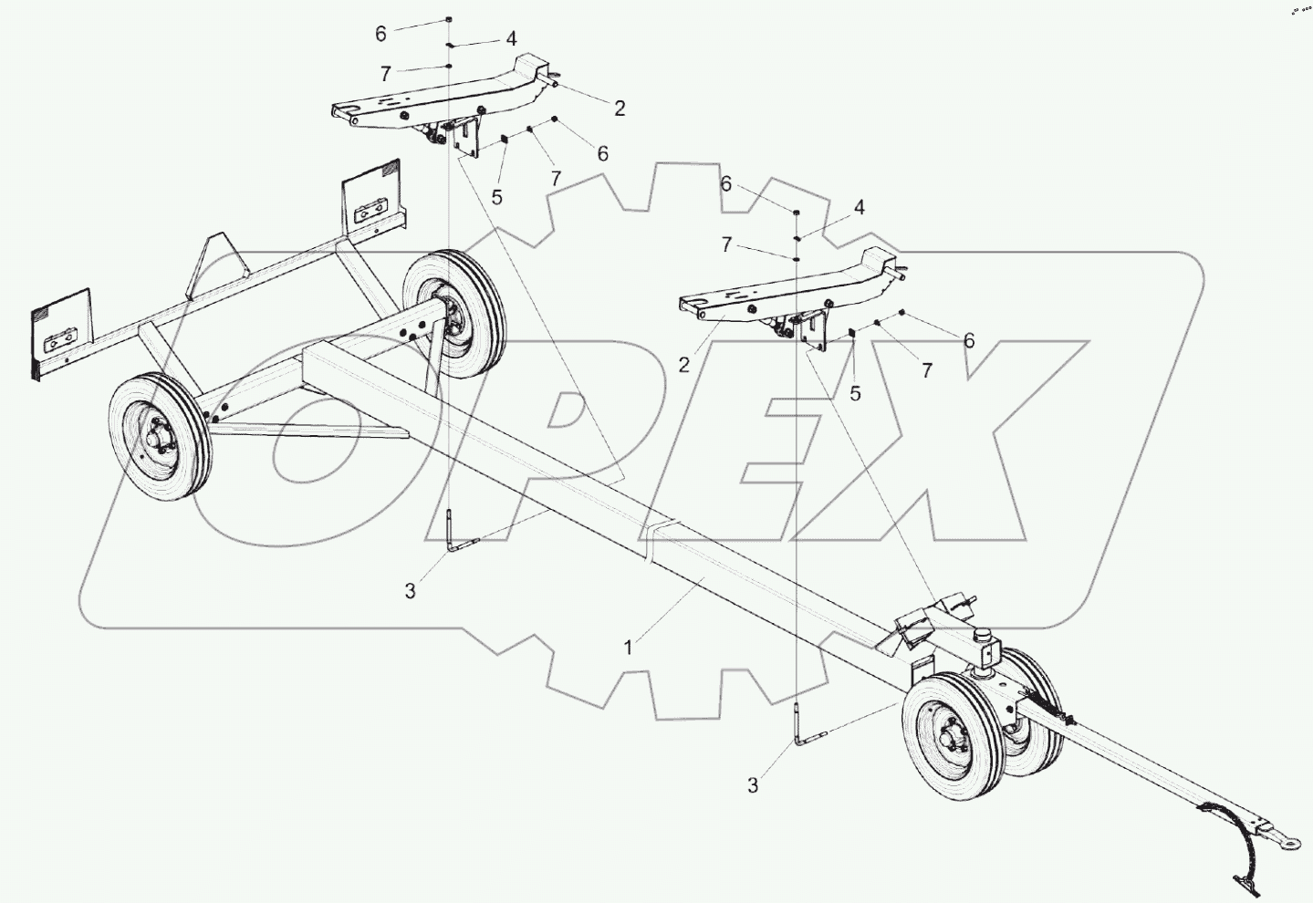  Тележка транспортная КЗК 1590000А-01