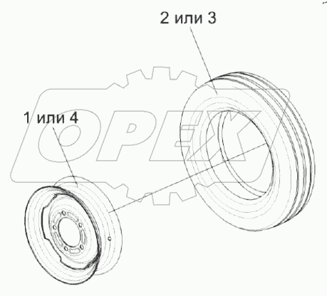  Колесо КЗР 1590100