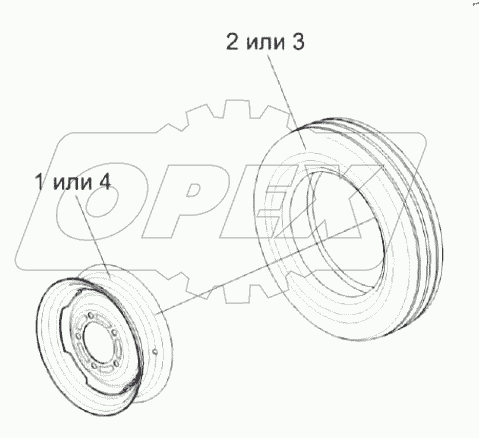  Колесо КПР 6102020