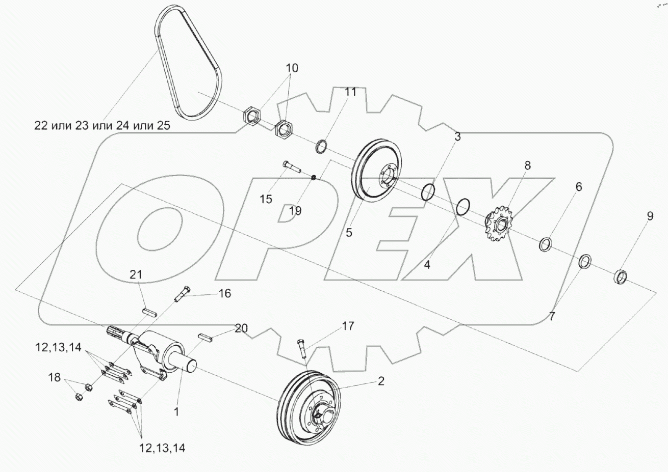  Установка контрпривода КЗР 1524000В