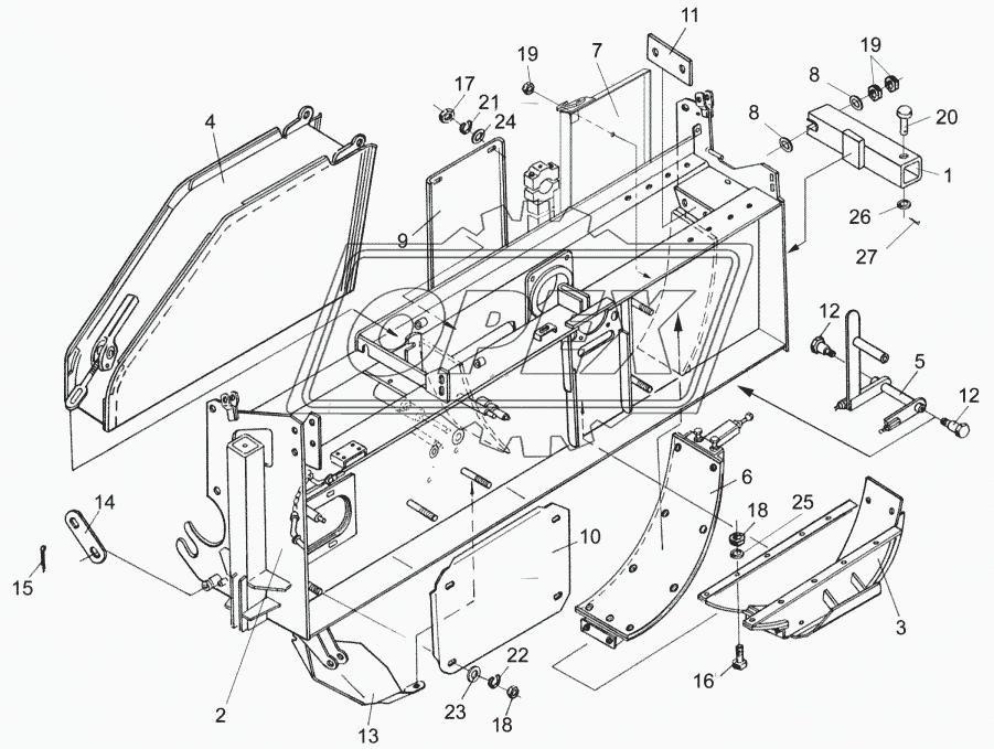 Рама измельчителя ПКК 0101000А-03