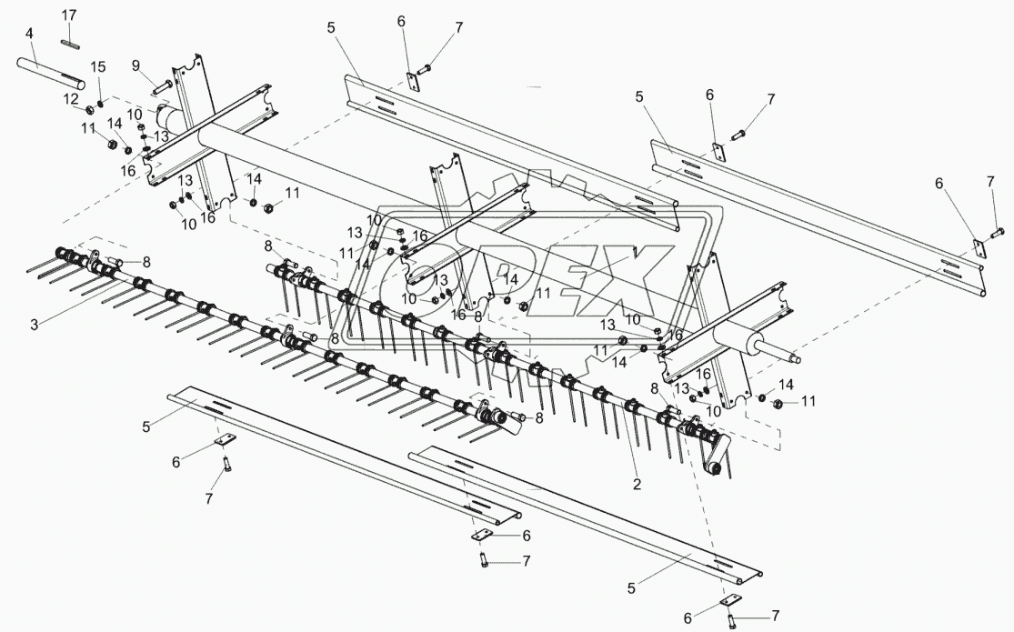 Мотовило (установка граблин)