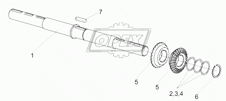 Вал КПС-4-0515250-01