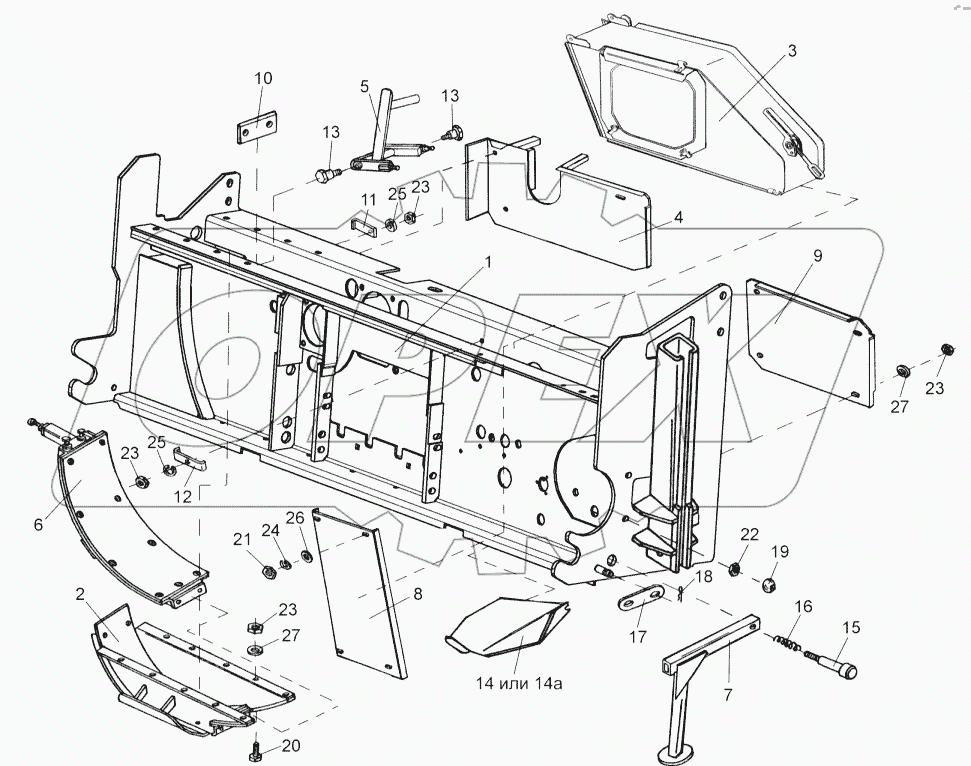  Рама измельчителя ПКК 0101000А