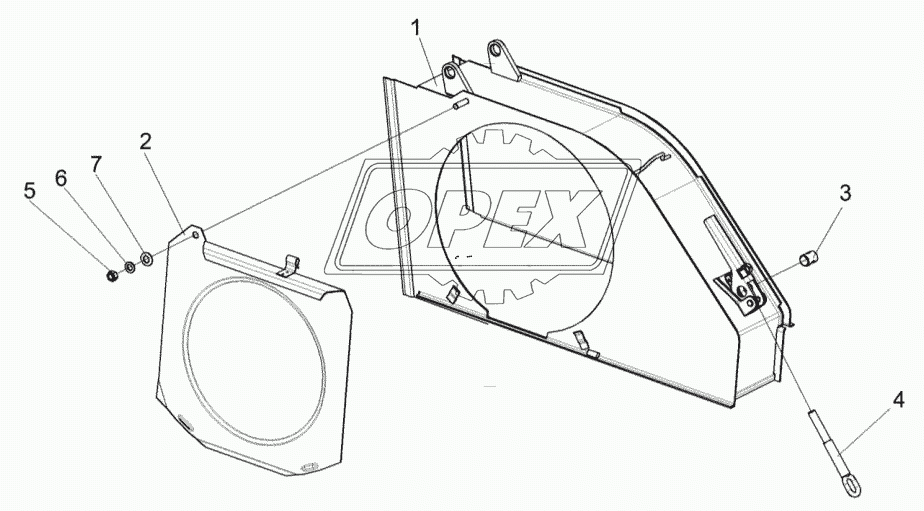 Кожух верхний измельчителя ПКК-1-0103000