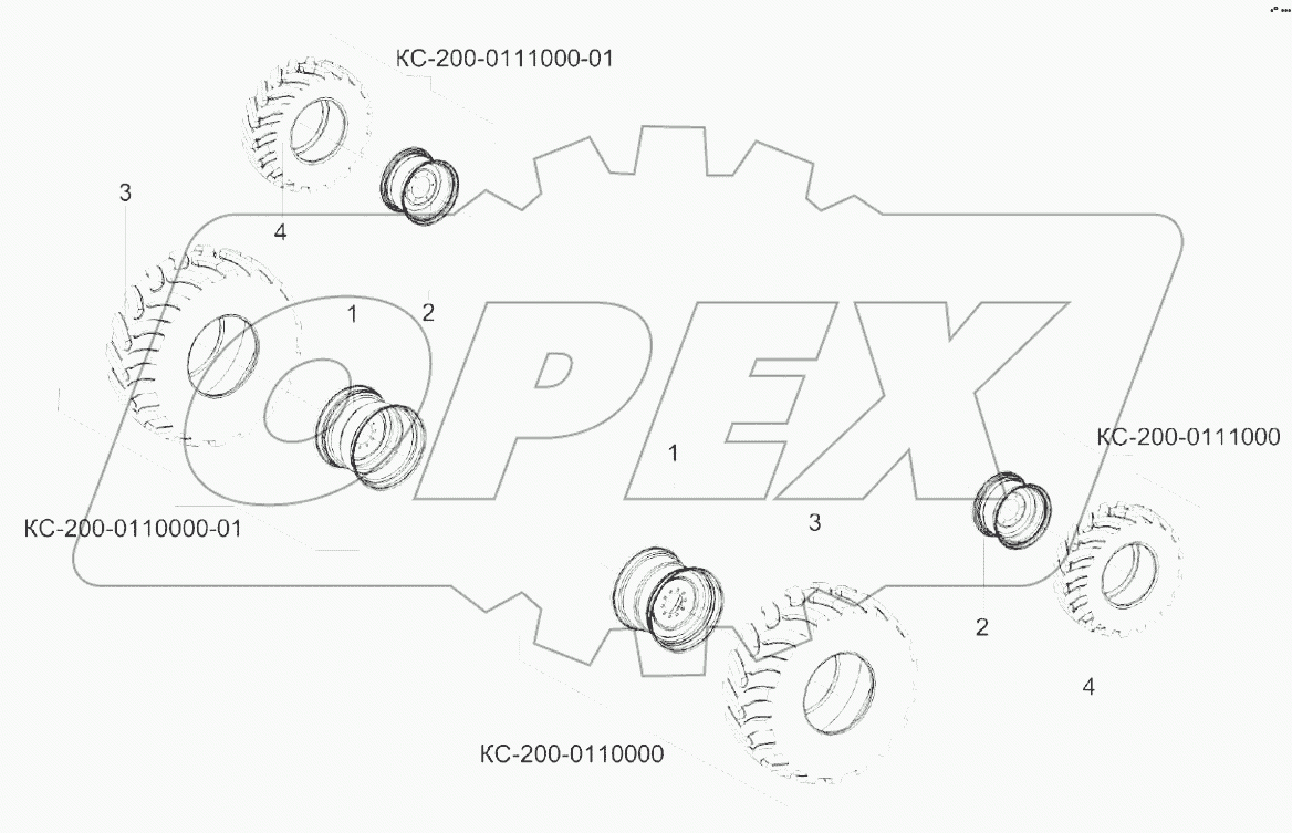  Колеса косилки