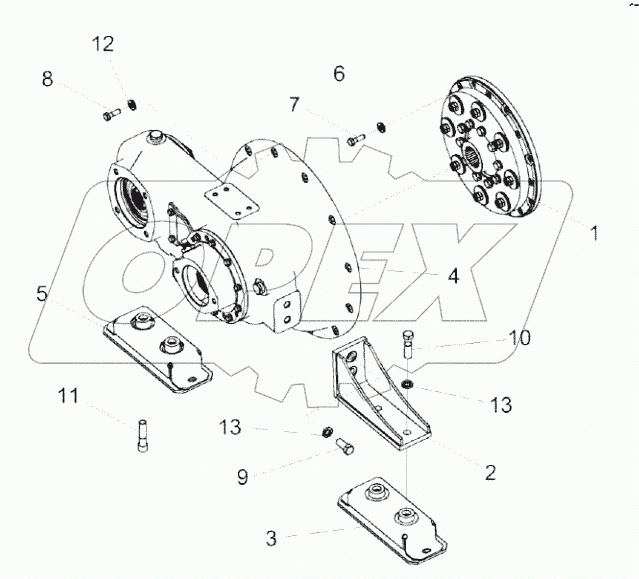  Установка главного привода КС-100-0116030