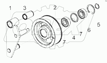  Рычаг КС-100-0116540
