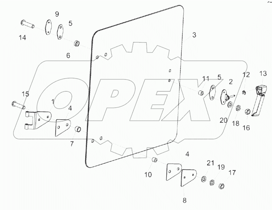  Форточка КЗК-5-0120400